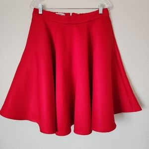 Vintage Maggie Tang Red Skirt, Size XL